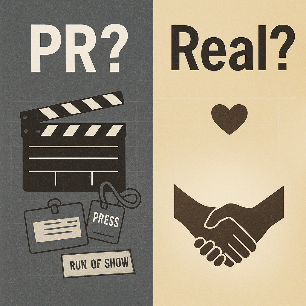 What’s real vs. what’s PR